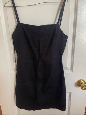 Zara Black Spaghetti-Strap Mini Dress